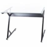 escrivaninha latcor vidro e metal gl204d