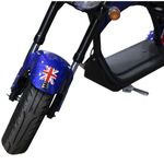moto elétrica boram chopper motor 2000w england (bandeira da inglaterra) - cp20