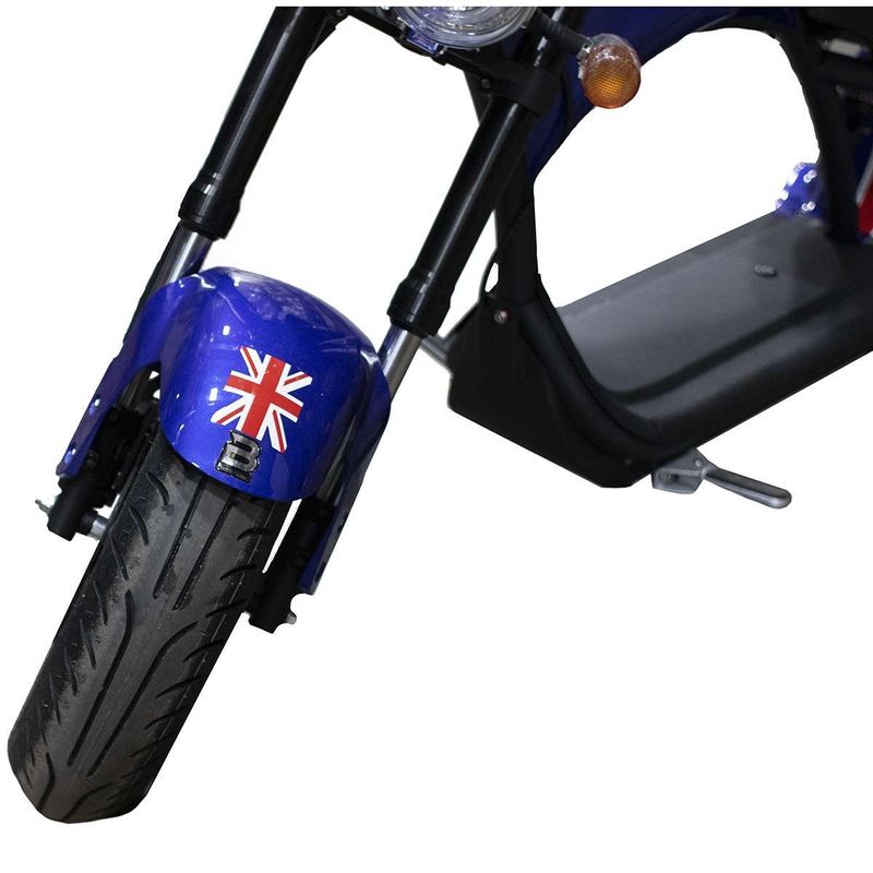 moto elétrica boram chopper motor 2000w england (bandeira da inglaterra) - cp20