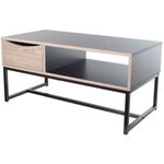 mesa de centro latcor coffee table preta tat hula002
