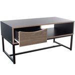 mesa de centro latcor coffee table preta tat hula002