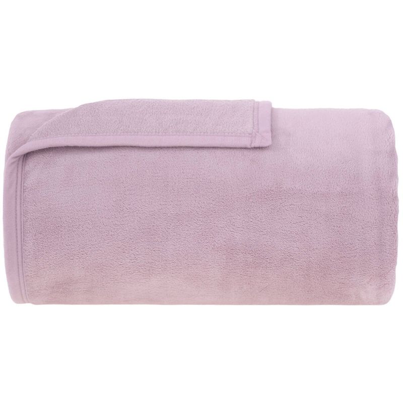 cobertor queen buddemeyer aspen 100% poliéster rosa - 460970