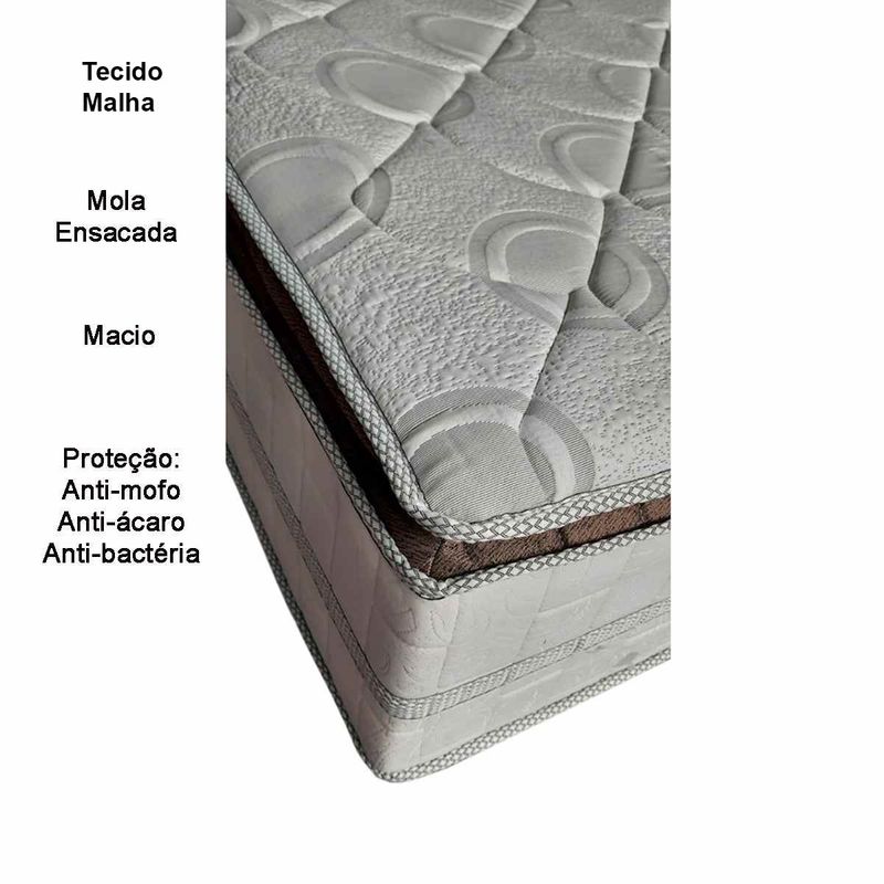 colchão casal marjom copacabana 41x138x188cm