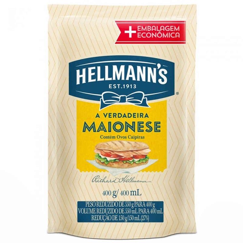 maionese hellmanns sachê 400g