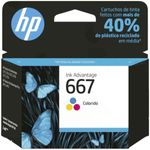 cartucho de tinta hp advantage 667 colorido - 3ym78ab