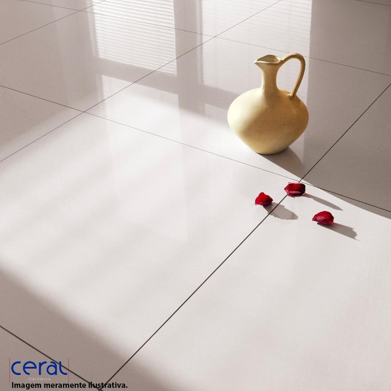 piso cerâmico ceral bold acetinado 43x43cm arq tech branco caixa 2,06m² (mp)