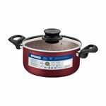 caçarola tramontina paris antiaderente 24cm 4,9l vermelho - 28524724
