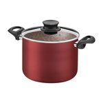 caldeirão tramontina paris revestimento antiaderente 24cm 7,1l vermelho - 28530724