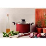 caldeirão tramontina paris revestimento antiaderente 24cm 7,1l vermelho - 28530724