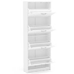 sapateira politorno fortaleza 16 calçados 4 portas basculantes branco