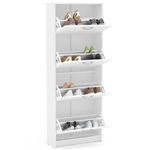 sapateira politorno fortaleza 16 calçados 4 portas basculantes branco