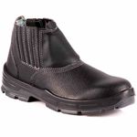 bota bracol nº40 bels de couro sem cadarço com bico plástico preta (mp)
