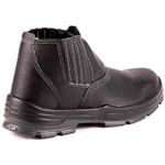 bota bracol nº40 bels de couro sem cadarço com bico plástico preta (mp)