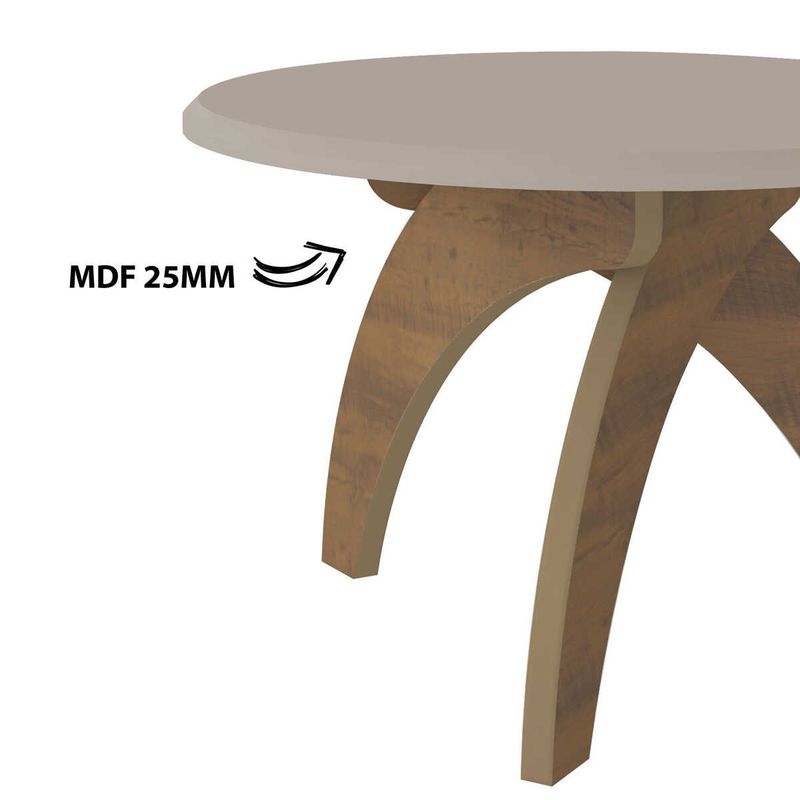 mesa de centro artely jade off white e pinho