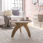mesa de centro artely jade off white e pinho