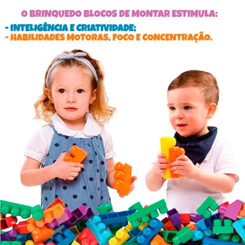 bloco dismat 200 peças blocolândia mais blocos viii - mk420