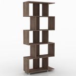 estante multiuso movelbento regular com 5 nichos rústico esm209