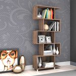 estante multiuso movelbento regular com 5 nichos rústico esm209