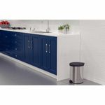 lixeira tramontina com pedal new em aço 12l - 94538712