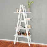 estante multiuso movelbento escada branco rt3048