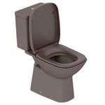 kit vaso sanitário roca debba classic café com caixa acoplada 3,6l (mp)