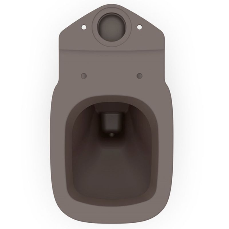 kit vaso sanitário roca debba classic café com caixa acoplada 3,6l (mp)