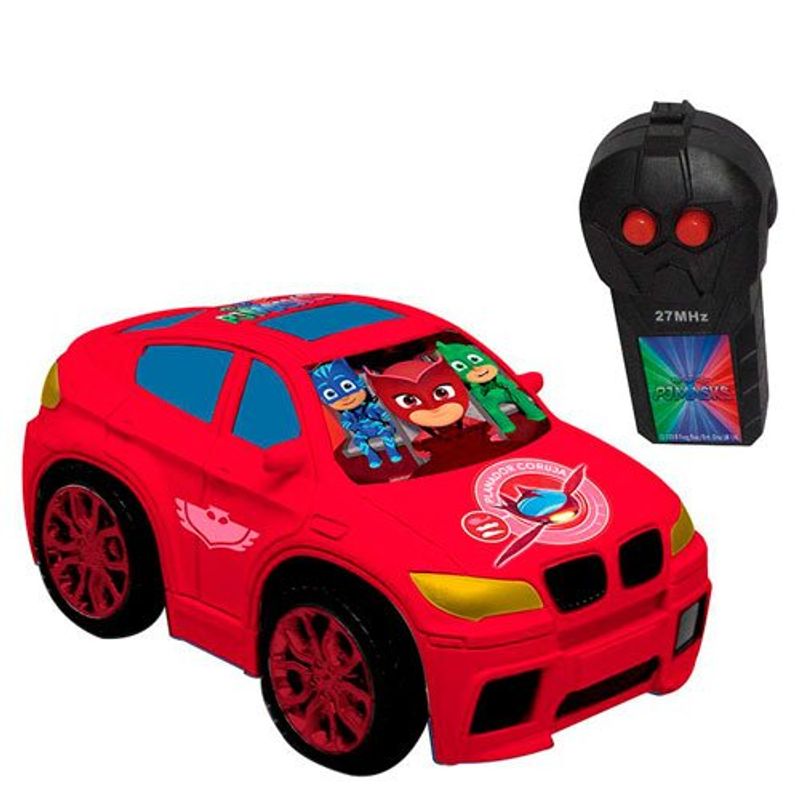 carrinho de brinquedo controle remoto candide pj masks autobravo cores sortidas 1730