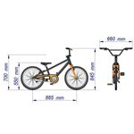 bicicleta nathor bella aro 20" rosa