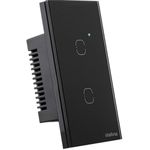 interruptor intelbras smart wi-fi touch 2 teclas preto ews 1002