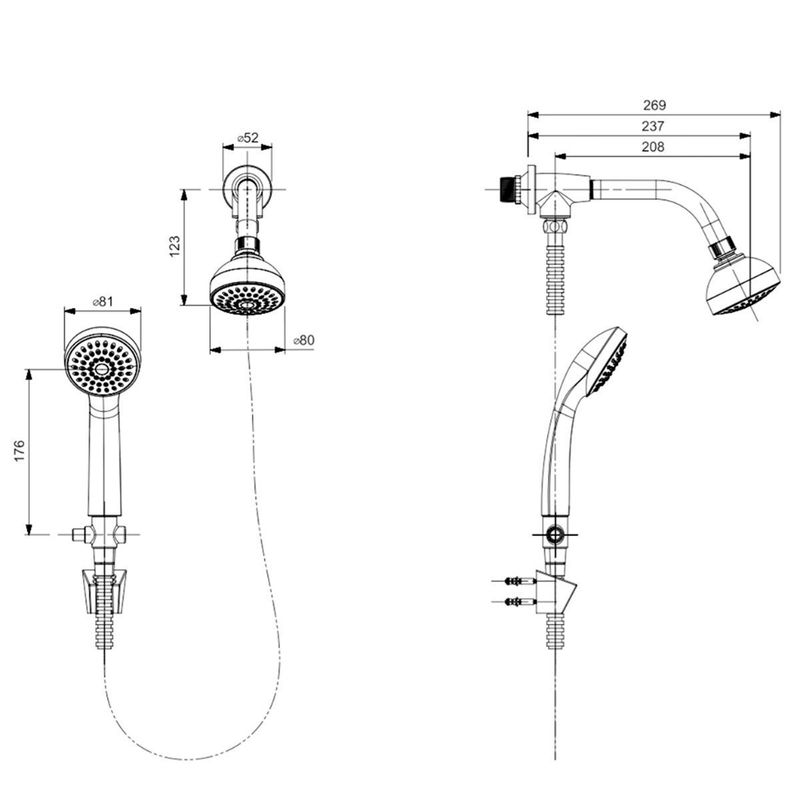 chuveiro celite smart metal cromado (mp)