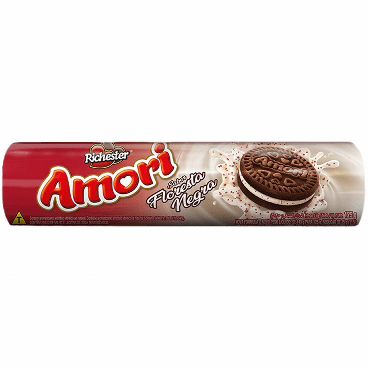 Biscoito Recheado Amori Floresta Negra 125g
