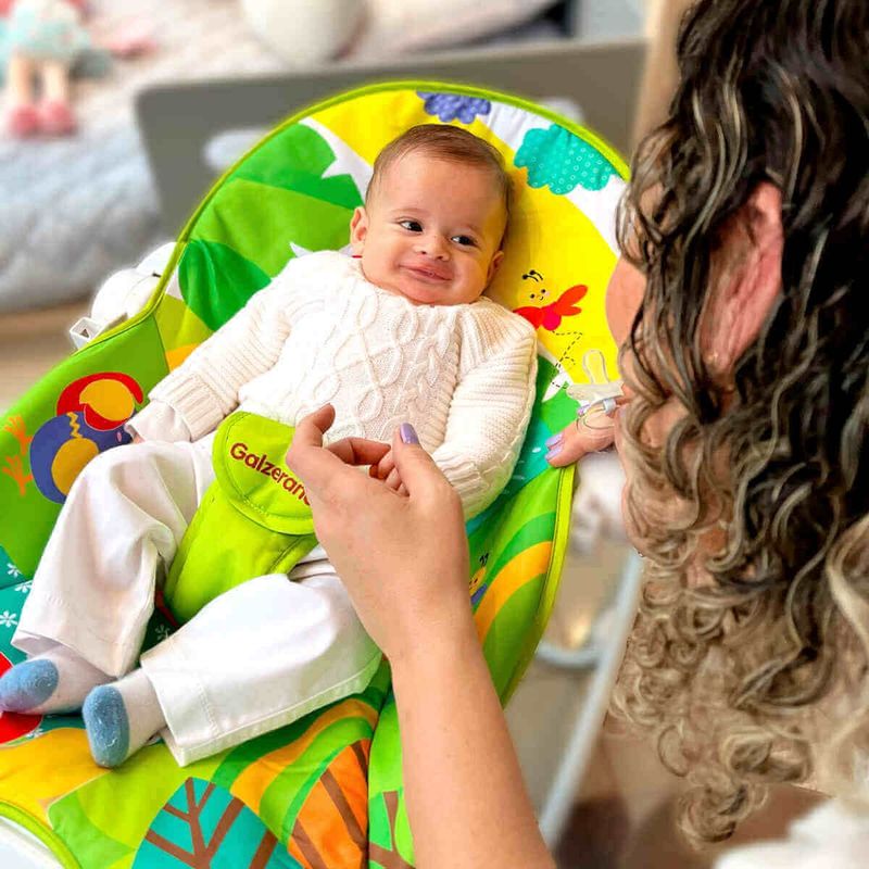 cadeira de descanso galzerano nina até 18kg verde - 5985