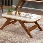 mesa de centro dj móveis doris chanfrada freijó e off white