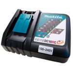 kit makita aspirador de pó e soprador de folhas a bateria e carregador 18v 3.0ah (mp)