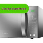 micro-ondas consul 32 litros espelhado menu fácil cinza cms46ar