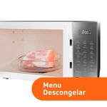 micro-ondas brastemp 32 litros 127v menu gourmet cinza espelhado bms46arana