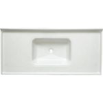 pia de mármore sintético decoralita 120x54 p124 branco (mp)