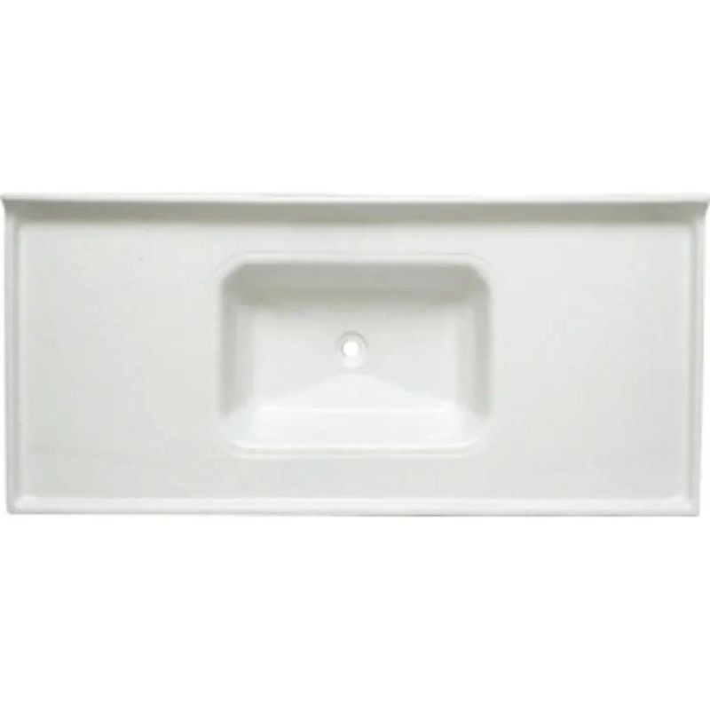 pia de mármore sintético decoralita 120x54 p124 branco (mp)