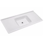 pia de mármore sintético decoralita 120x54 p124 branco (mp)