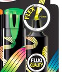 marca texto maped new flex 4 cores amarelo/laranja/verde/rosa 740300