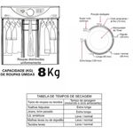 secadora de roupas fischer 8kg super ciclo branca 28200-63977