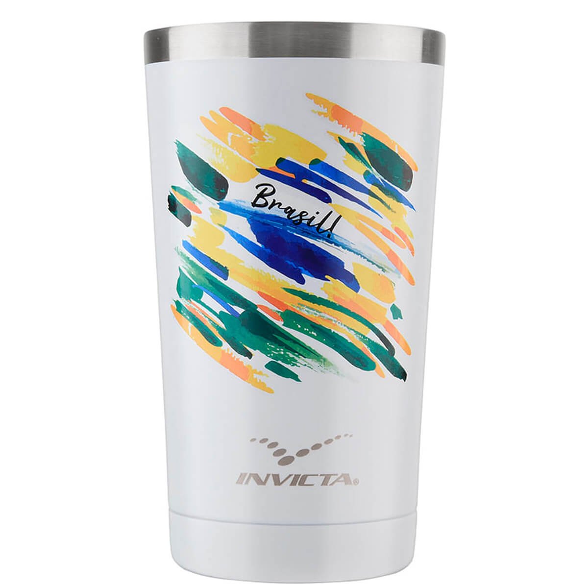 Copo Térmico 500ml Edição Especial Brasil Branco - Invicta