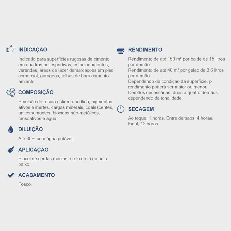 tinta acrílica piso 15l 066cz041 citycolor cinza (mp)