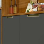 armário de cozinha nesher loft mdf freijó grafite
