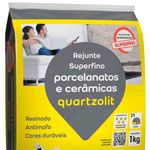 rejunte quartzolit porcelanatos e cerâmicas branco 1kg (mp)