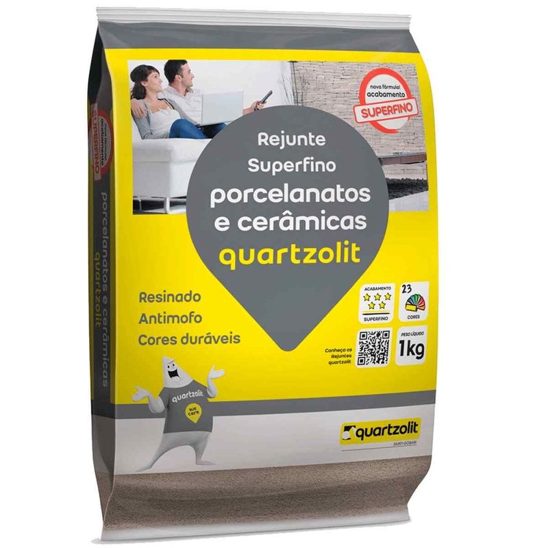 rejunte quartzolit porcelanatos e cerâmicas corda 1kg (mp)