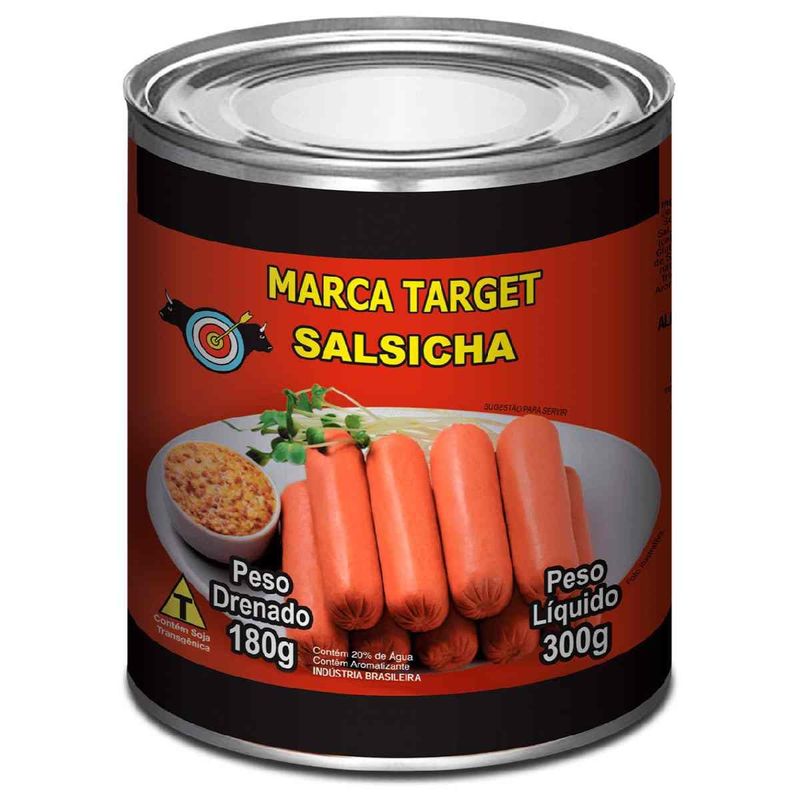 salsicha target lata 180g