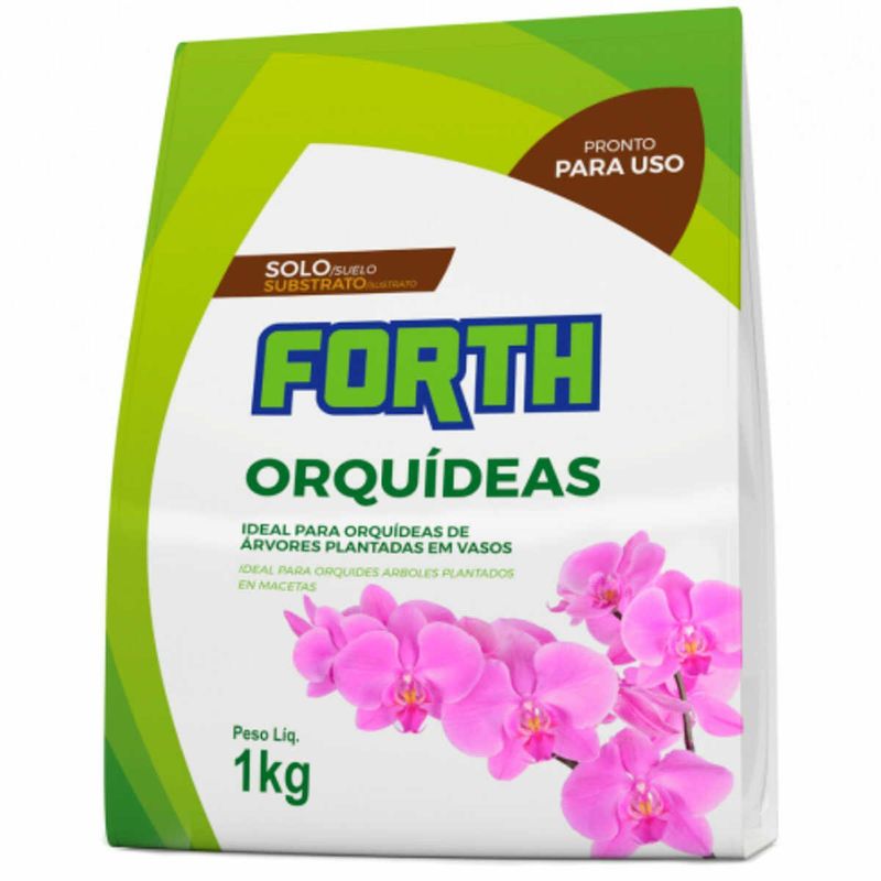 substrato para orquídeas forth 1kg