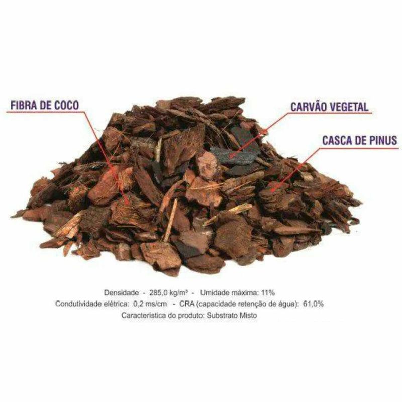 substrato para orquídeas forth 1kg