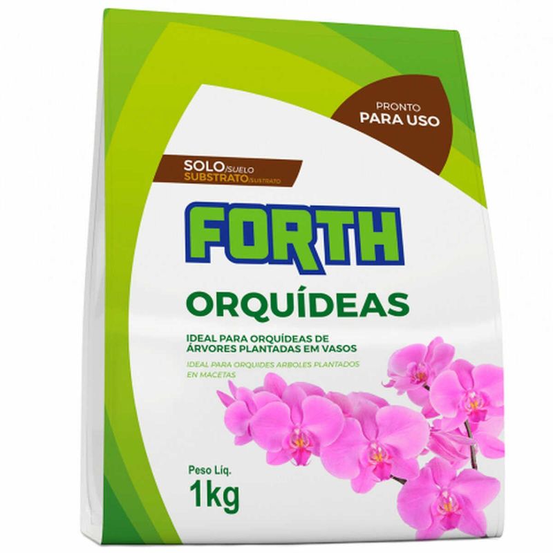 substrato para orquídeas forth 1kg